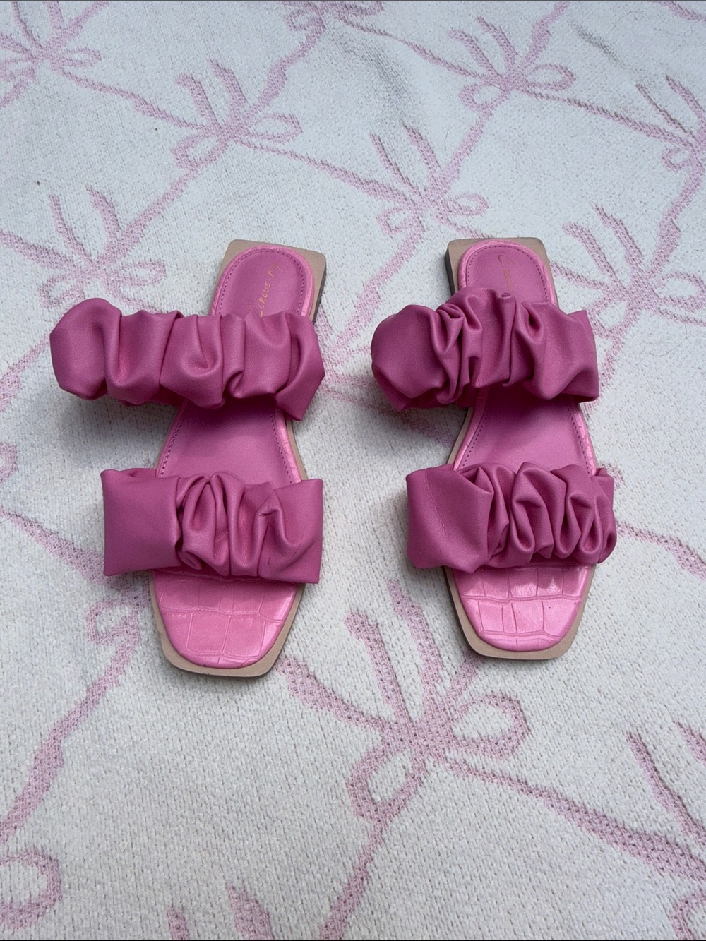 Pink Ruffle Sandals - Picture 2 of 9